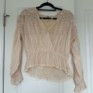 Free People - XS - top with glitter detailing
